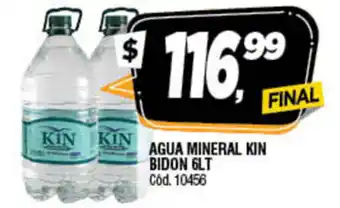 Supermercados Yaguar Kin Agua Mineral Bidon 6lt oferta