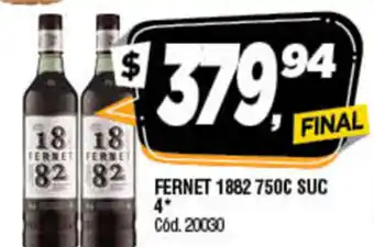 Supermercados Yaguar 1882 Fernet 750cc oferta