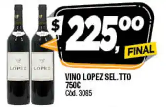 Supermercados Yaguar Lopez Vino Sel.Tto 750c oferta