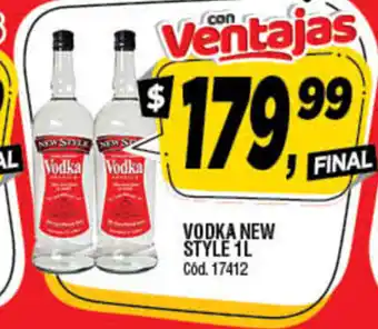 Supermercados Yaguar New Style Vodka 1L oferta