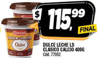 Supermercados Yaguar Dulce Leche Ls Clasico Calcio 400g oferta