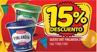 Supermercados Yaguar Finlandia Queso Unt 290g oferta