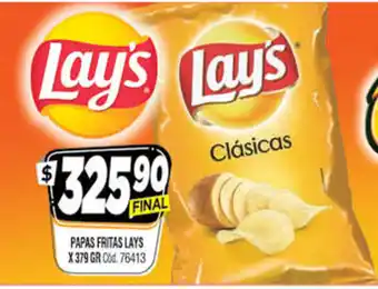 Supermercados Yaguar Lay's Papas Fritas x 379gr oferta