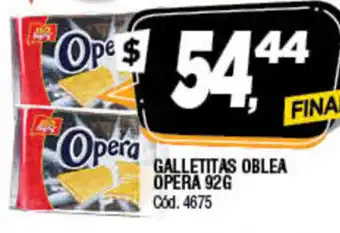 Supermercados Yaguar Opera Galletitas Oblea x 92gr oferta