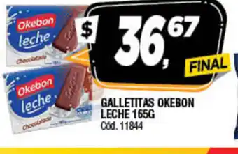 Supermercados Yaguar Okebon Galletitas Leche 165g oferta