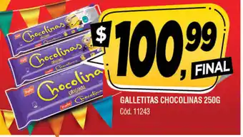 Supermercados Yaguar Chocolinas Galletitas 250g oferta