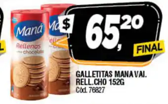 Supermercados Yaguar Maná Galletitas Vai Rell.Cho 152g oferta