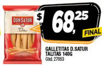 Supermercados Yaguar Galletitas D. Satur Talitas 140g oferta
