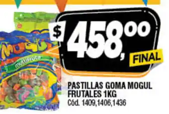 Supermercados Yaguar Pastillas Goma Mogul Frutales 1kg oferta
