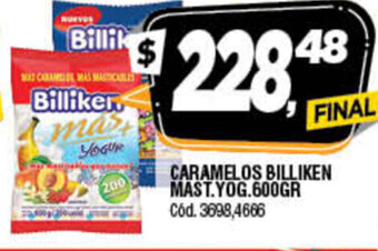 Supermercados Yaguar Caramelos Billiken Mast Yog 600gr oferta