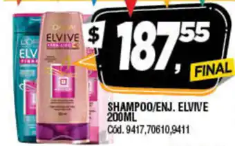 Supermercados Yaguar Shampoo/Enj Elvive 200ml oferta