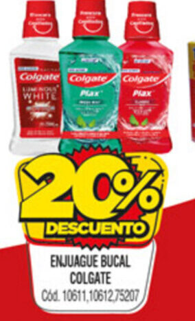 Supermercados Yaguar Enjuague Bucal Colgate oferta