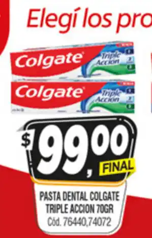 Supermercados Yaguar Colgate Pasta Dental Triple Accion 70ml oferta