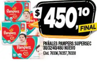 Supermercados Yaguar Pampers Pañales Supersec oferta