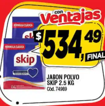 Supermercados Yaguar Skip Jabon Polvo 2.5kg oferta