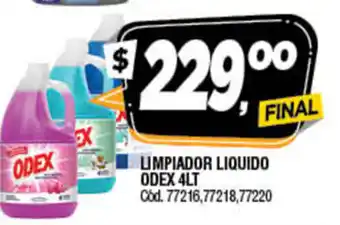Supermercados Yaguar Odex Limpiador Liquido 4lt oferta