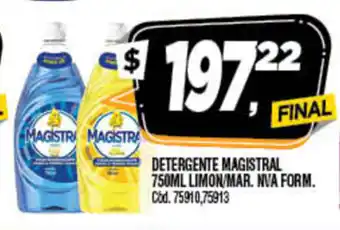 Supermercados Yaguar Magistral Detergente 750ml Limon oferta