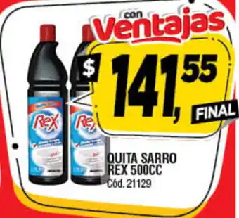 Supermercados Yaguar Rex Quita Sarro 500cc oferta