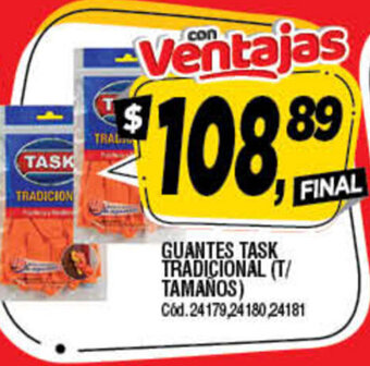 Supermercados Yaguar Guantes Task Tradicional oferta