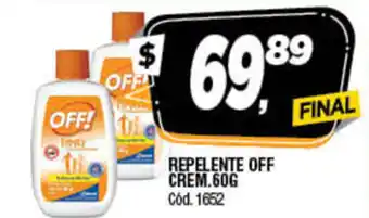 Supermercados Yaguar Off Repelente Crem 60g oferta