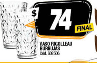 Supermercados Yaguar Vaso Rigolleau Burbujas oferta