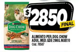 Supermercados Yaguar Alimento Per Dog Chow Adul Med GDE 20kg Nuevo oferta