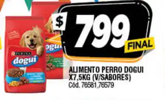 Supermercados Yaguar Alimento Perro Dogui x 7,5kg oferta