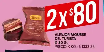 Supermercados DIA Del Turista Alfajor Mousse x 30g oferta