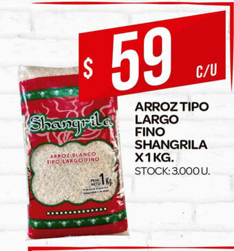 Supermercados DIA Shangrila Arroz Tipo Largo Fino x 1kg oferta