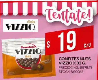 Supermercados DIA Bonafide Vizzio Confites Nuts x 33g oferta