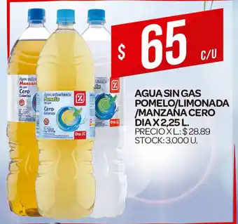Supermercados DIA Dia Agua Sin Gas Pomelo/Limonada/Manzana Cero x 2,25L oferta