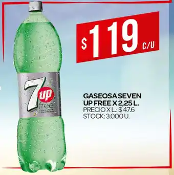 Supermercados DIA Seven Up Gaseosa Free x 2,25 L oferta