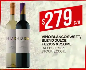 Supermercados DIA Fuzion Vino Blanco Sweet/Blend Dulce x 750ml oferta