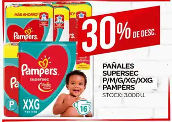 Supermercados DIA Pampers Pañales Supersec P/M/G/XG/XXG oferta