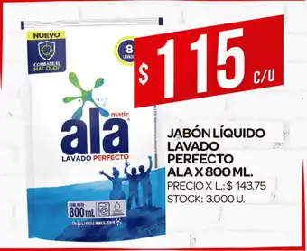 Supermercados DIA Ala Jabón Líquido Lavado Perfecto x 800ml oferta