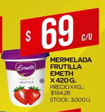 Supermercados DIA Emeth Mermelada Frutilla x 420g oferta