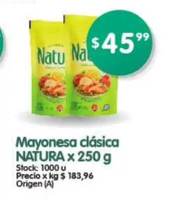 Supermercados Buenos Días Natura Mayonesa clásica x 250g oferta