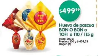 Bon O Bon o TOFI Hue de pascua x 110/ 115g