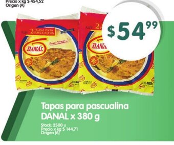 Supermercados Buenos Días Danal Tapas para pascualina x 380g oferta