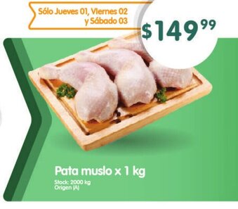 Supermercados Buenos Días Pata muslo x 1kg oferta