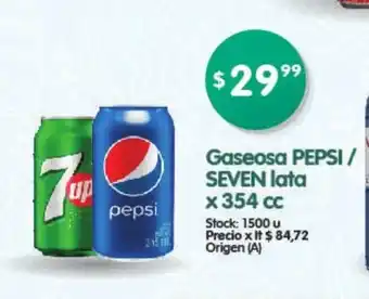 Supermercados Buenos Días Pepsi / Seven up Gaseosa lata x 354 cc oferta