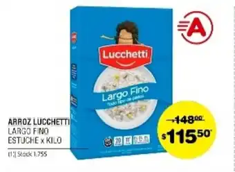 Atomo Conviene Lucchetti Arroz Largo Fino Estuche x kilo oferta
