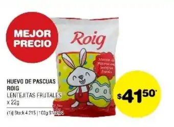 Atomo Conviene Roig Huevo de Pascuas Lentejas Frutales x 22g oferta