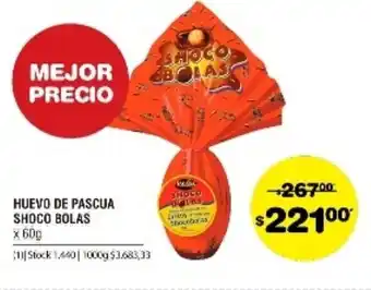 Shoco Bolas Huevo de Pascua x 60g
