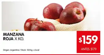 Disco Manzana Roja x kg. oferta