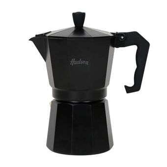 Frávega Cafetera italiana hudson mo11 negro 9 tazas oferta