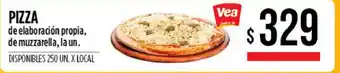 Supermercados Vea Pizza de elaboración propia, de muzzarella, la un. oferta