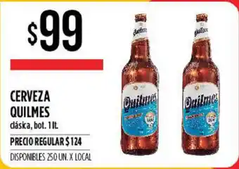 Supermercados Vea Quilmes Cerveza clásica, bot. 1 lt. oferta