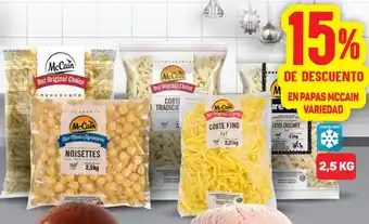 Makro Mc Cain en Papas variedad 2,5 kg oferta