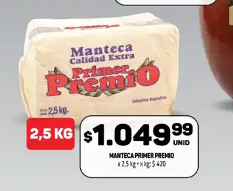 Makro Primer Premio Manteca x 2,5 kg oferta